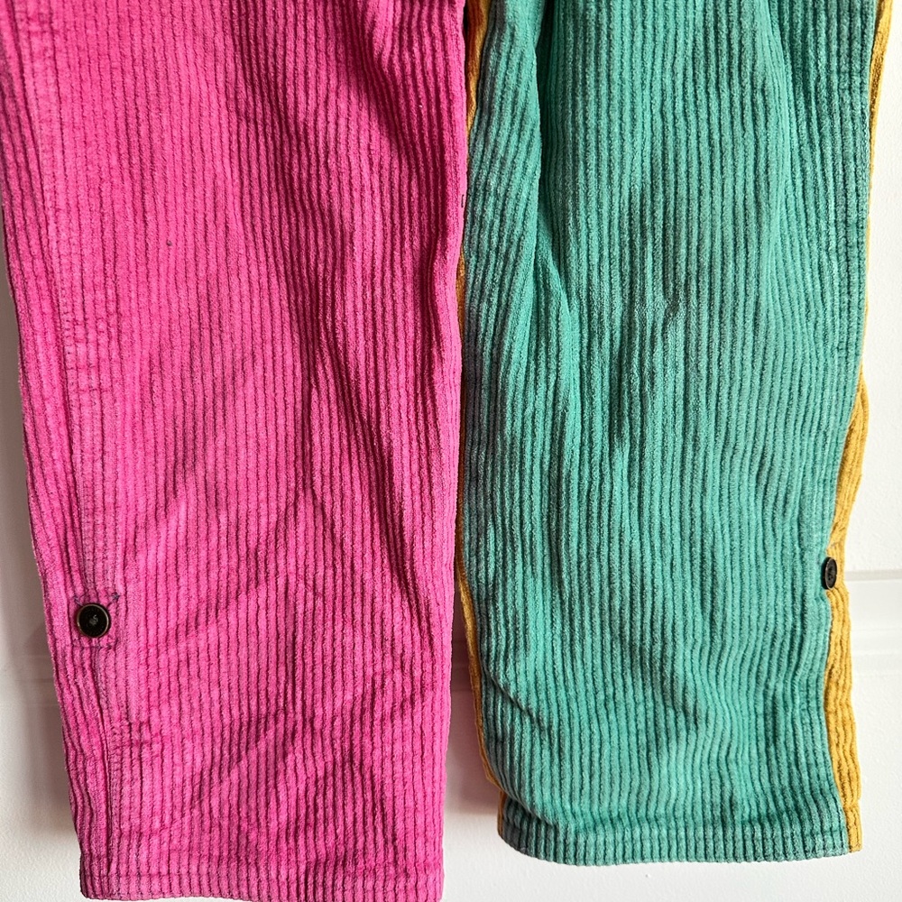 Patchwork Chunky Cord Dungarees – Bright Colors, Size 2-3Y SOLD OUT - Picture 2 of 11